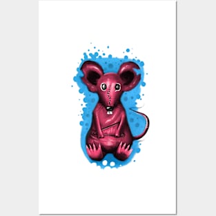 Pink Mouse Posters and Art